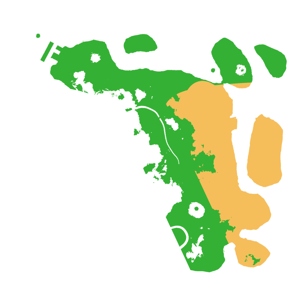Biome Rust Map: Procedural Map, Size: 2900, Seed: 3065
