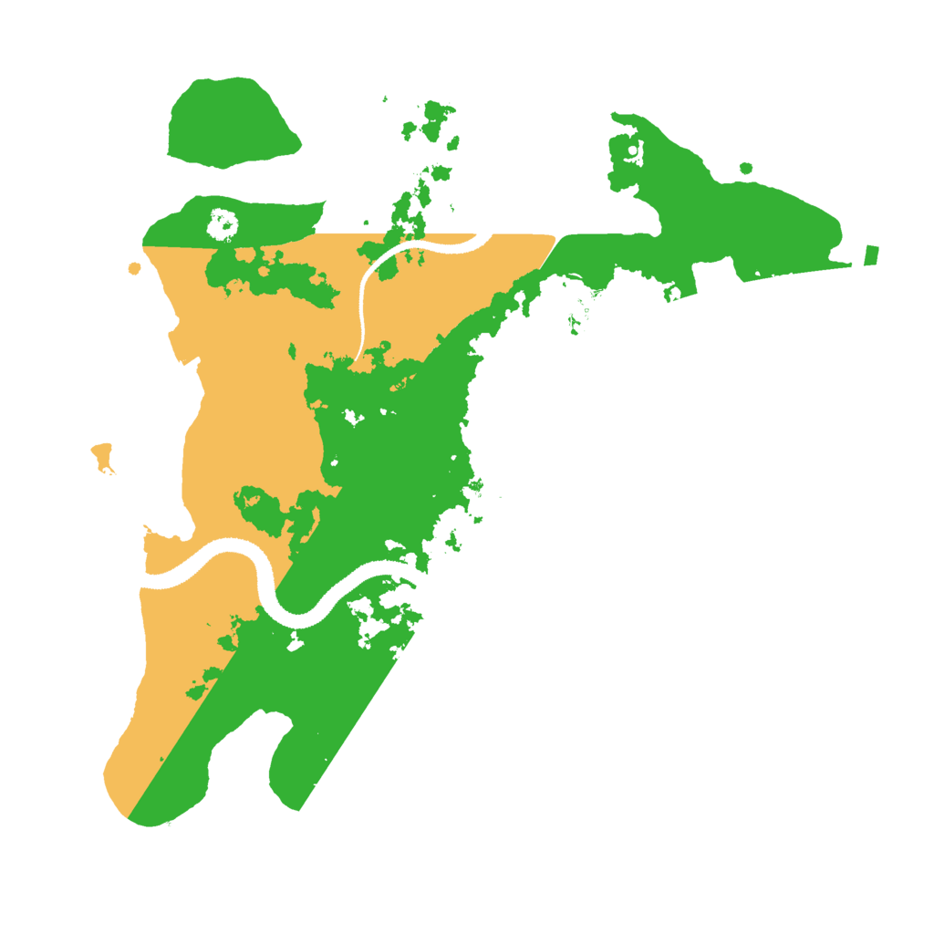 Biome Rust Map: Procedural Map, Size: 3000, Seed: 348957
