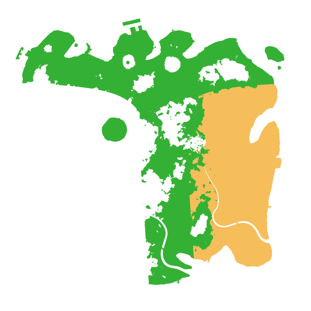 Biome Rust Map: Procedural Map, Size: 3500, Seed: 79211603