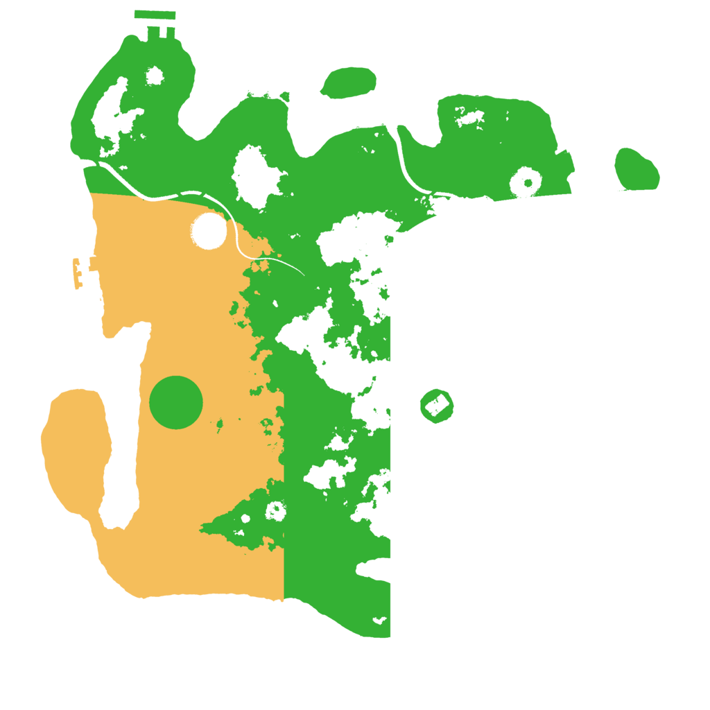 Biome Rust Map: Procedural Map, Size: 3500, Seed: 1597531