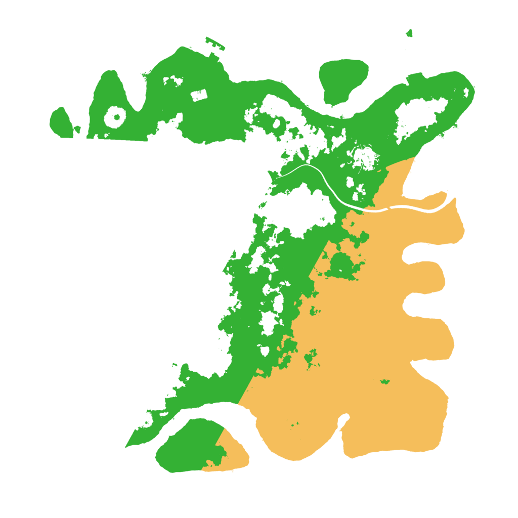 Biome Rust Map: Procedural Map, Size: 3600, Seed: 41009
