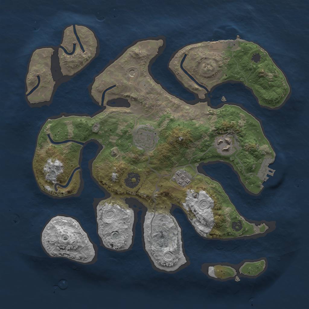 Rust Map: Procedural Map, Size: 2900, Seed: 31009, 11 Monuments