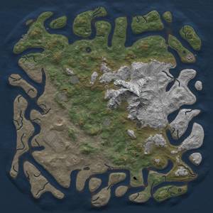 Thumbnail Rust Map: Procedural Map, Size: 6000, Seed: 1840797036, 18 Monuments