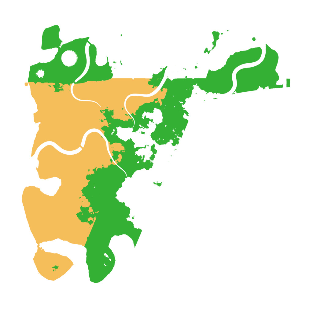 Biome Rust Map: Procedural Map, Size: 3500, Seed: 41518862