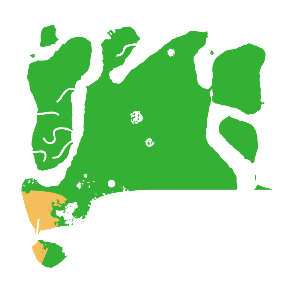 Biome Rust Map: Procedural Map, Size: 3500, Seed: 41518862