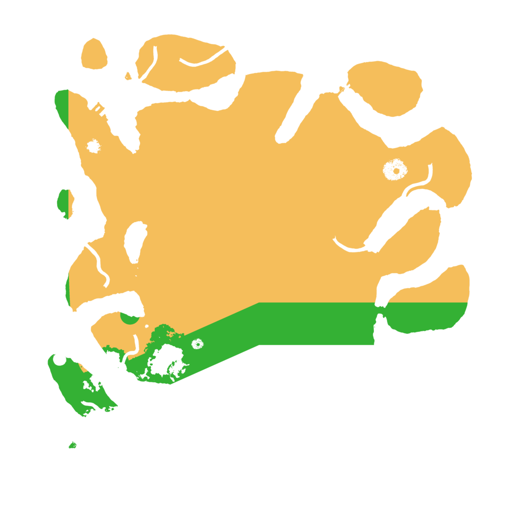 Biome Rust Map: Procedural Map, Size: 3500, Seed: 12572