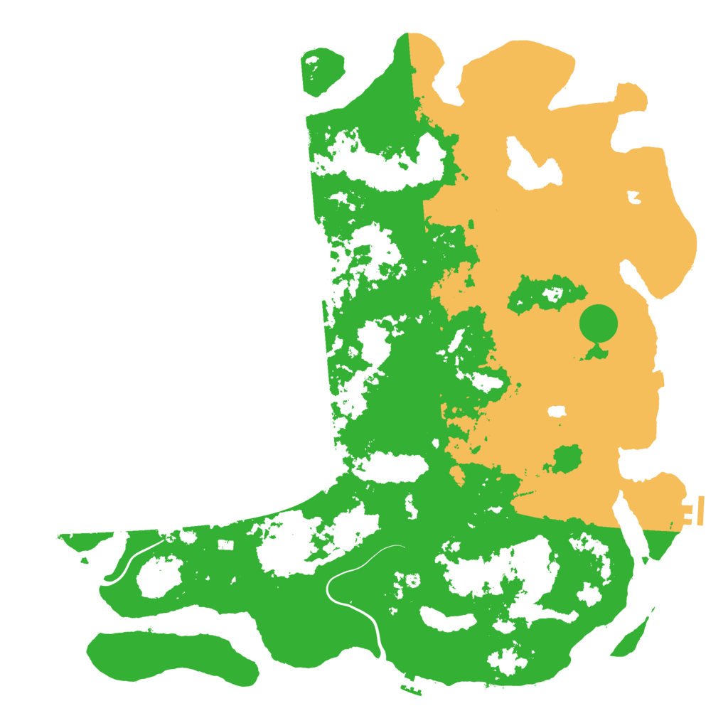 Biome Rust Map: Procedural Map, Size: 5000, Seed: 1441133105