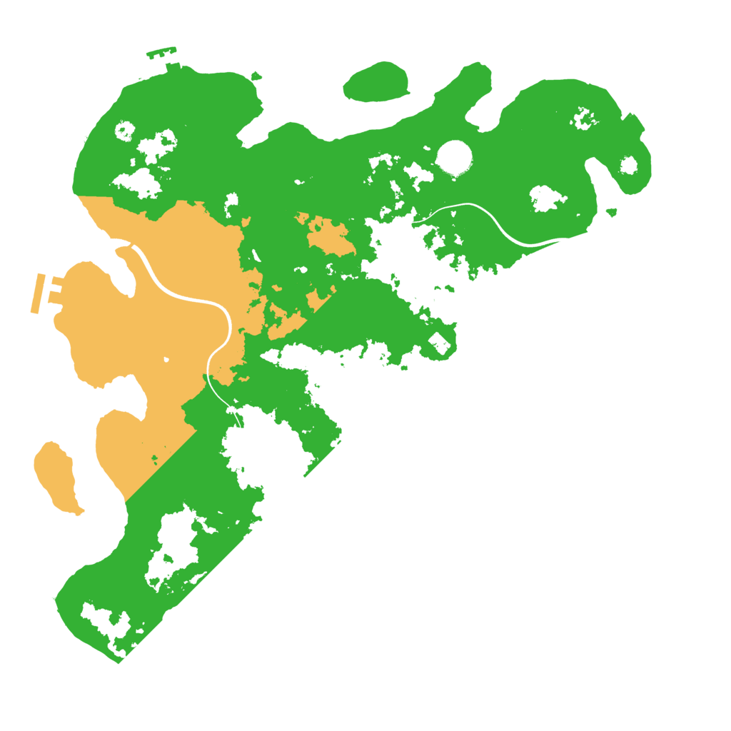 Biome Rust Map: Procedural Map, Size: 3700, Seed: 332033095