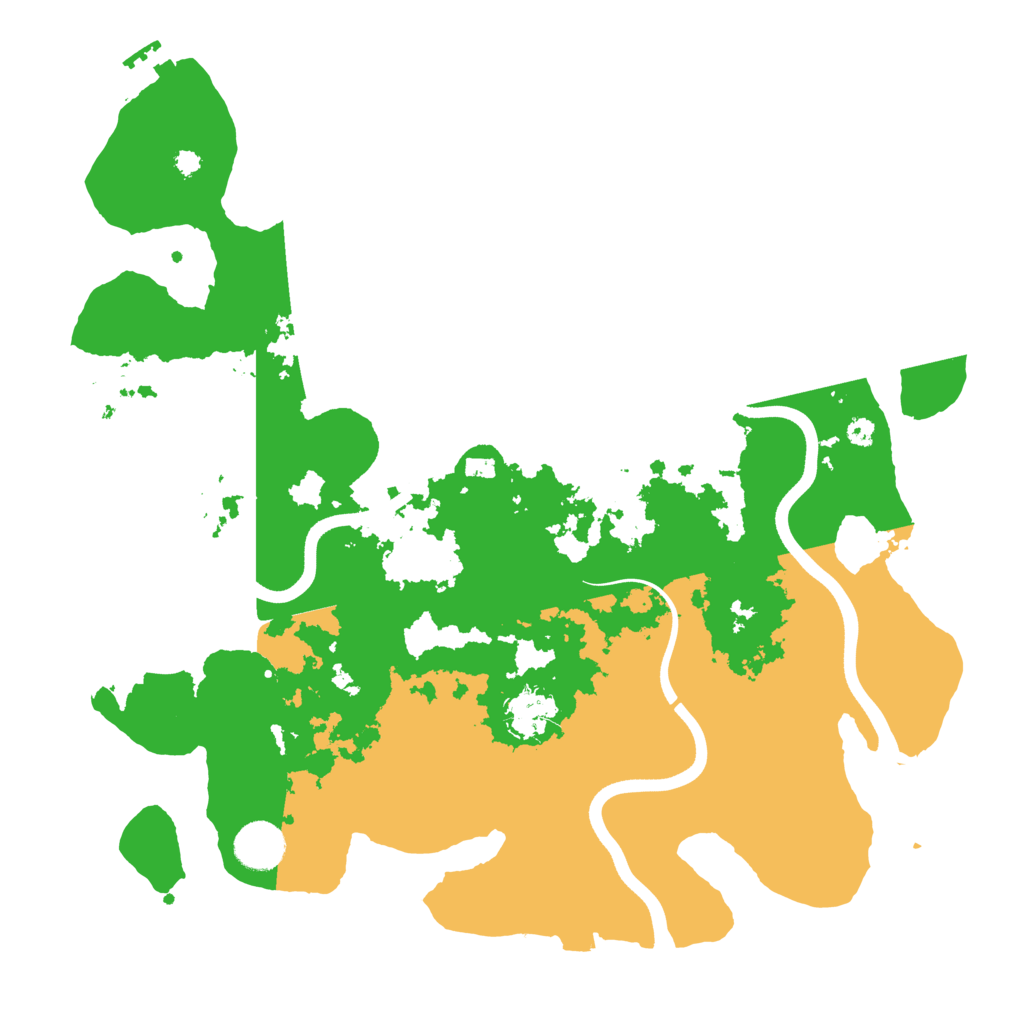Biome Rust Map: Procedural Map, Size: 3700, Seed: 7429456