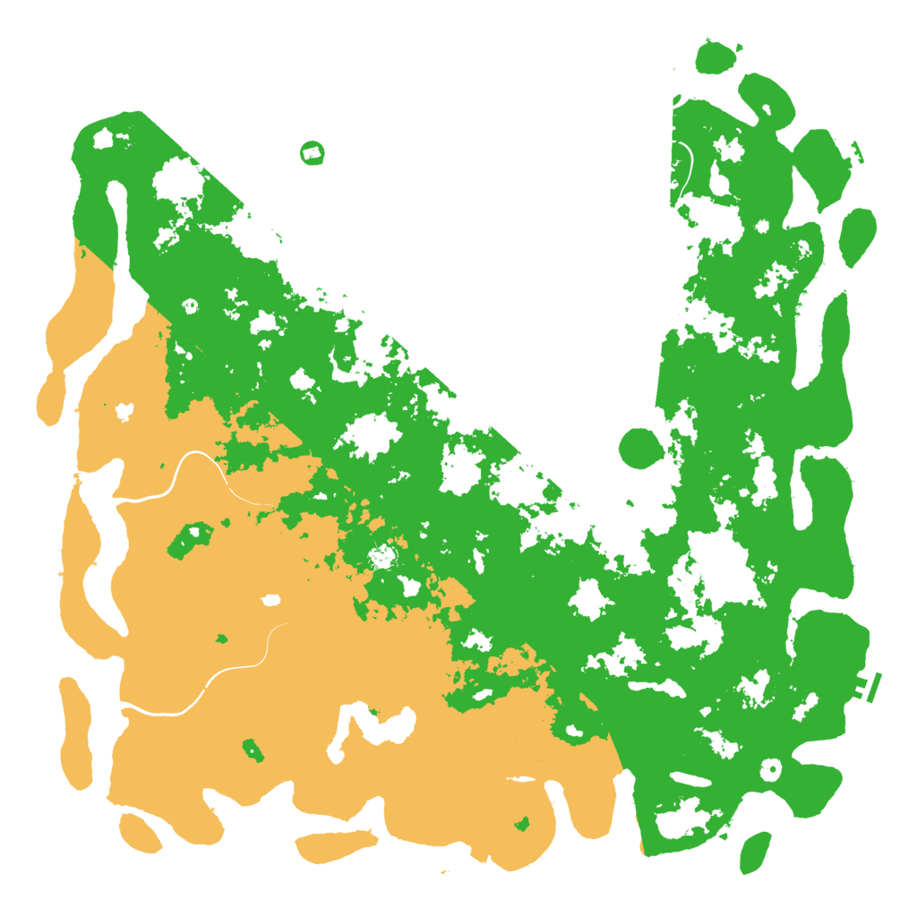 Biome Rust Map: Procedural Map, Size: 6000, Seed: 87654000