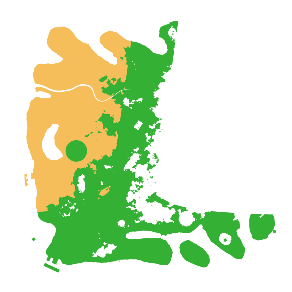 Biome Rust Map: Procedural Map, Size: 3600, Seed: 670185526