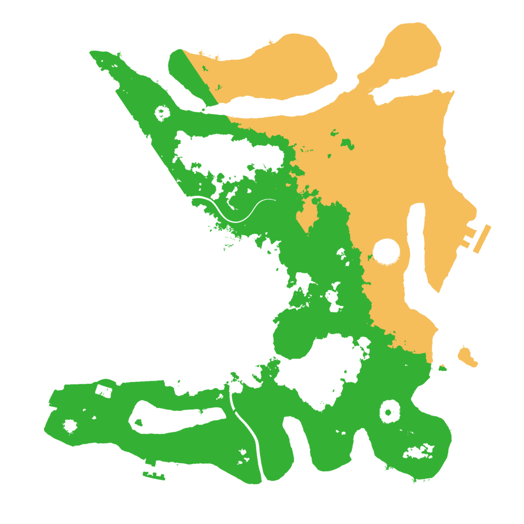 Biome Rust Map: Procedural Map, Size: 3500, Seed: 110118485