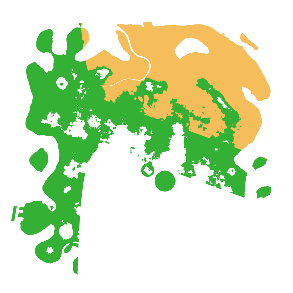 Biome Rust Map: Procedural Map, Size: 3800, Seed: 131009