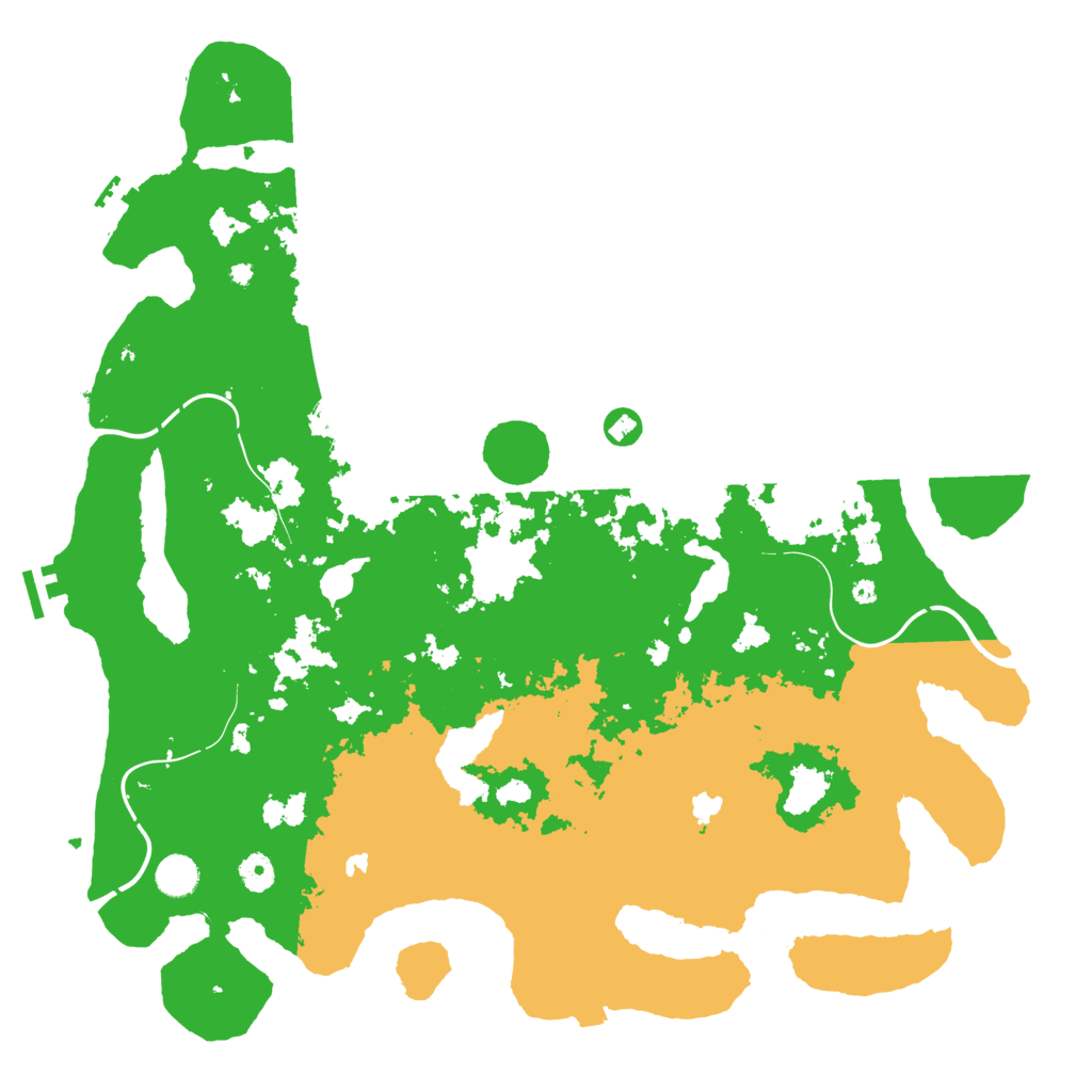 Biome Rust Map: Procedural Map, Size: 4500, Seed: 11009