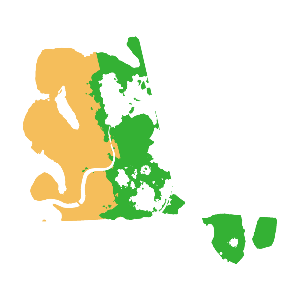 Biome Rust Map: Procedural Map, Size: 3000, Seed: 614558899