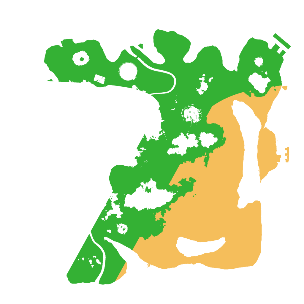 Biome Rust Map: Procedural Map, Size: 3000, Seed: 125233