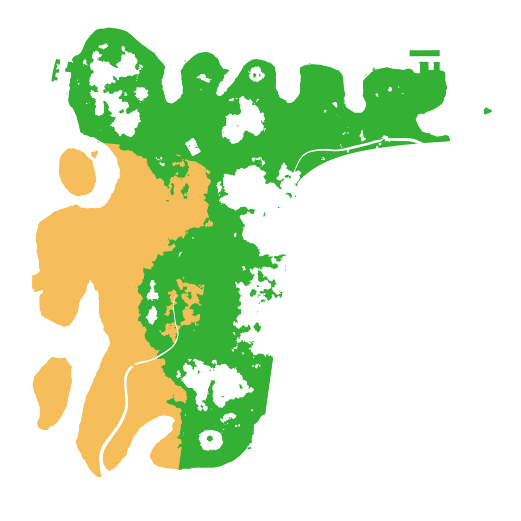 Biome Rust Map: Procedural Map, Size: 3500, Seed: 251418