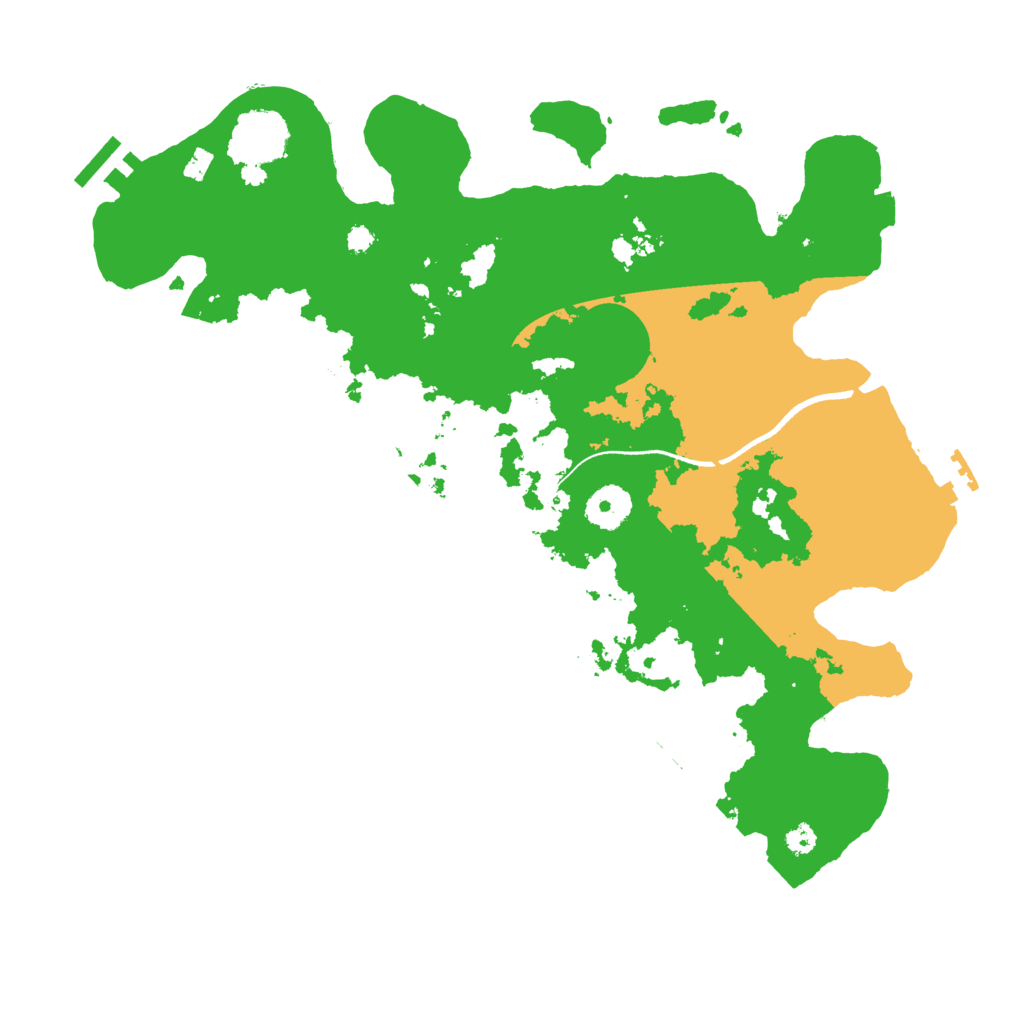 Biome Rust Map: Procedural Map, Size: 3500, Seed: 53450