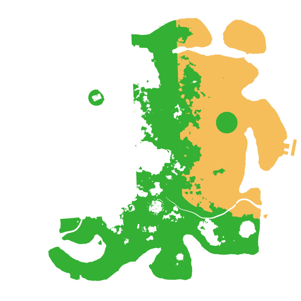 Biome Rust Map: Procedural Map, Size: 3700, Seed: 2045037702