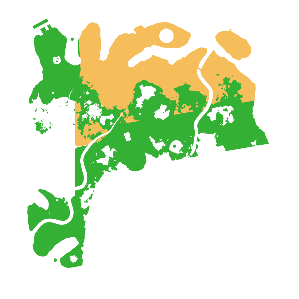 Biome Rust Map: Procedural Map, Size: 3700, Seed: 596957037