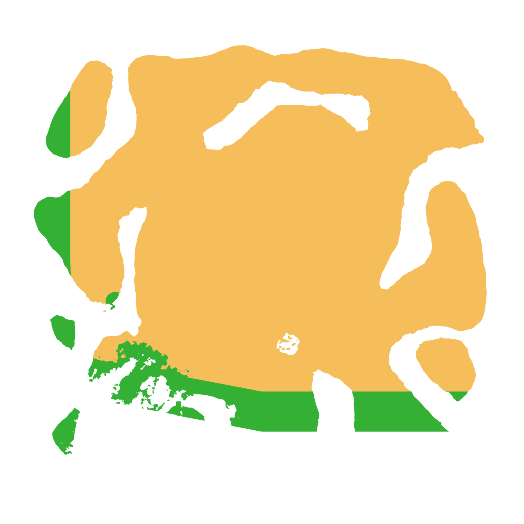 Biome Rust Map: Barren, Size: 3650, Seed: 29764255