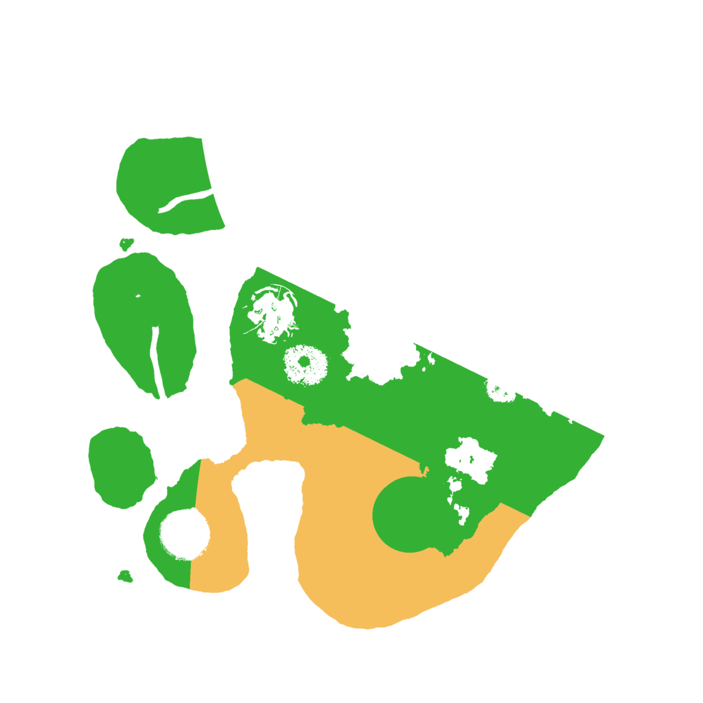 Biome Rust Map: Procedural Map, Size: 2500, Seed: 8521