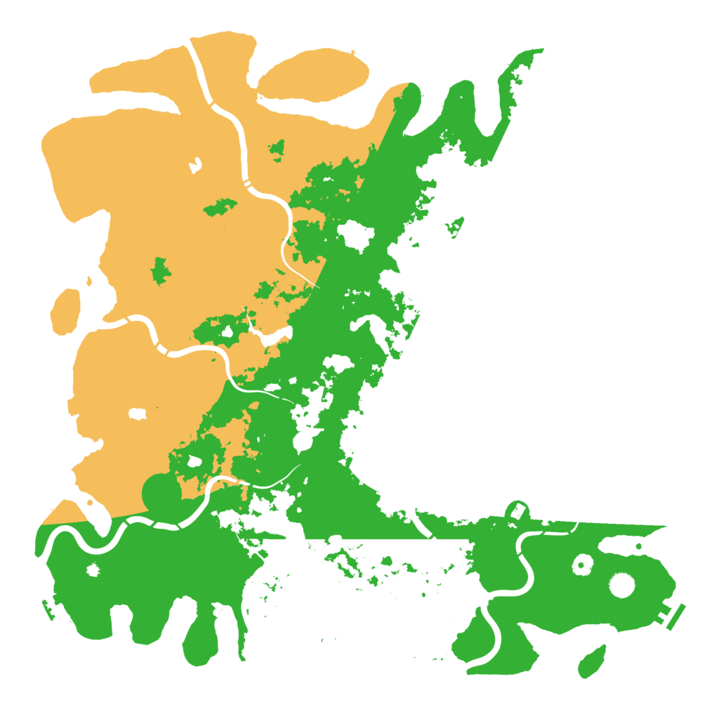 Biome Rust Map: Procedural Map, Size: 5000, Seed: 548923