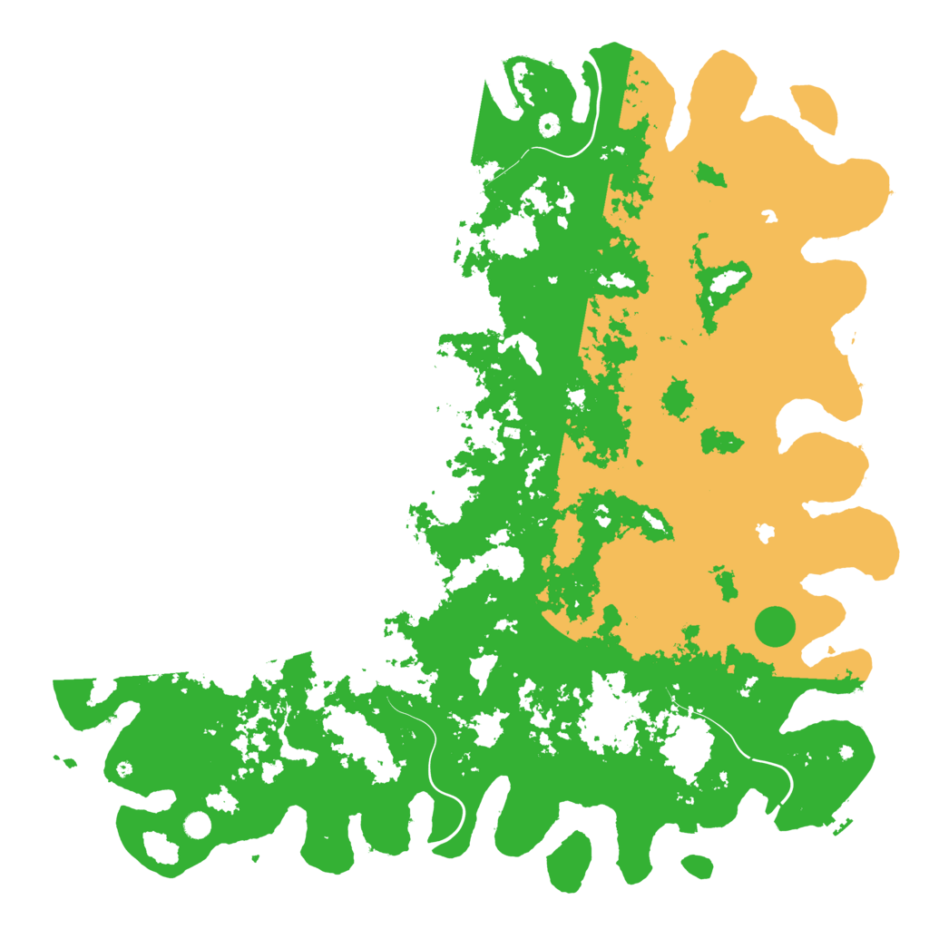 Biome Rust Map: Procedural Map, Size: 6000, Seed: 232125651