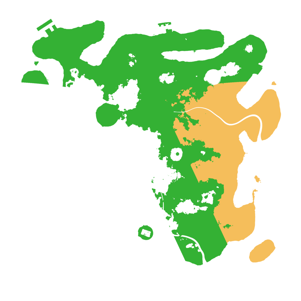 Biome Rust Map: Procedural Map, Size: 3500, Seed: 5595455