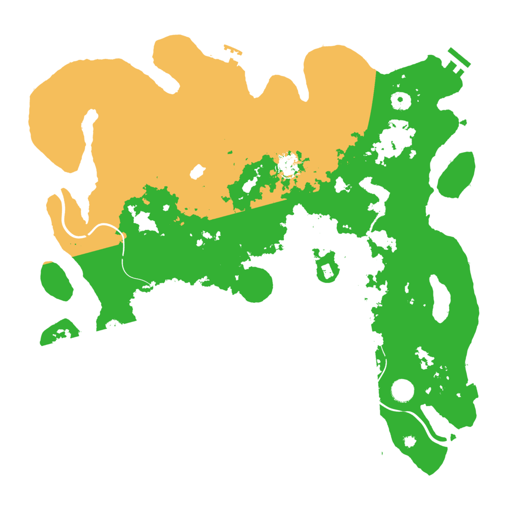 Biome Rust Map: Procedural Map, Size: 4000, Seed: 16222