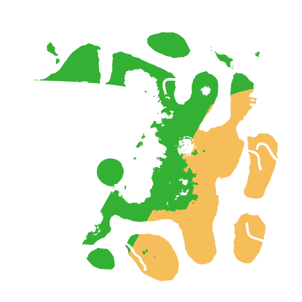 Biome Rust Map: Procedural Map, Size: 3000, Seed: 1096566532