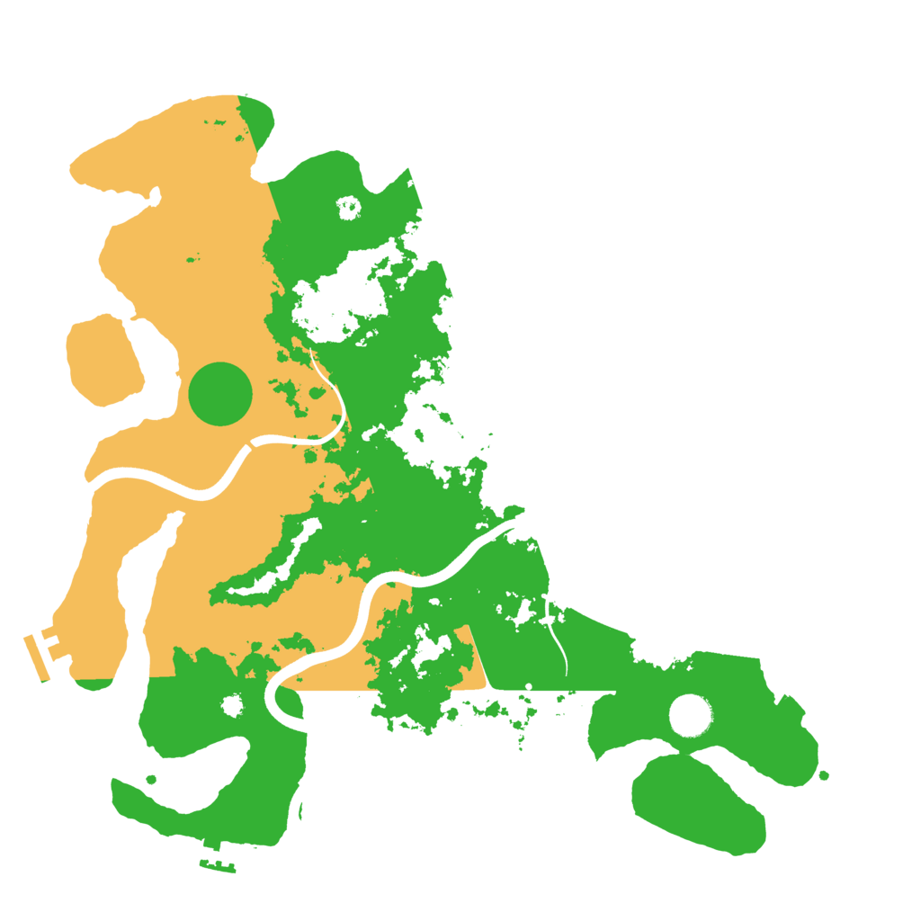 Biome Rust Map: Procedural Map, Size: 3800, Seed: 93169196