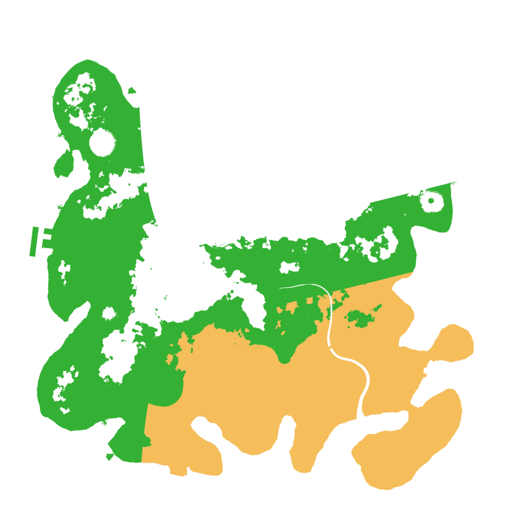 Biome Rust Map: Procedural Map, Size: 3500, Seed: 8799511