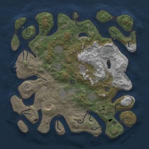 Thumbnail Rust Map: Procedural Map, Size: 4250, Seed: 147, 18 Monuments