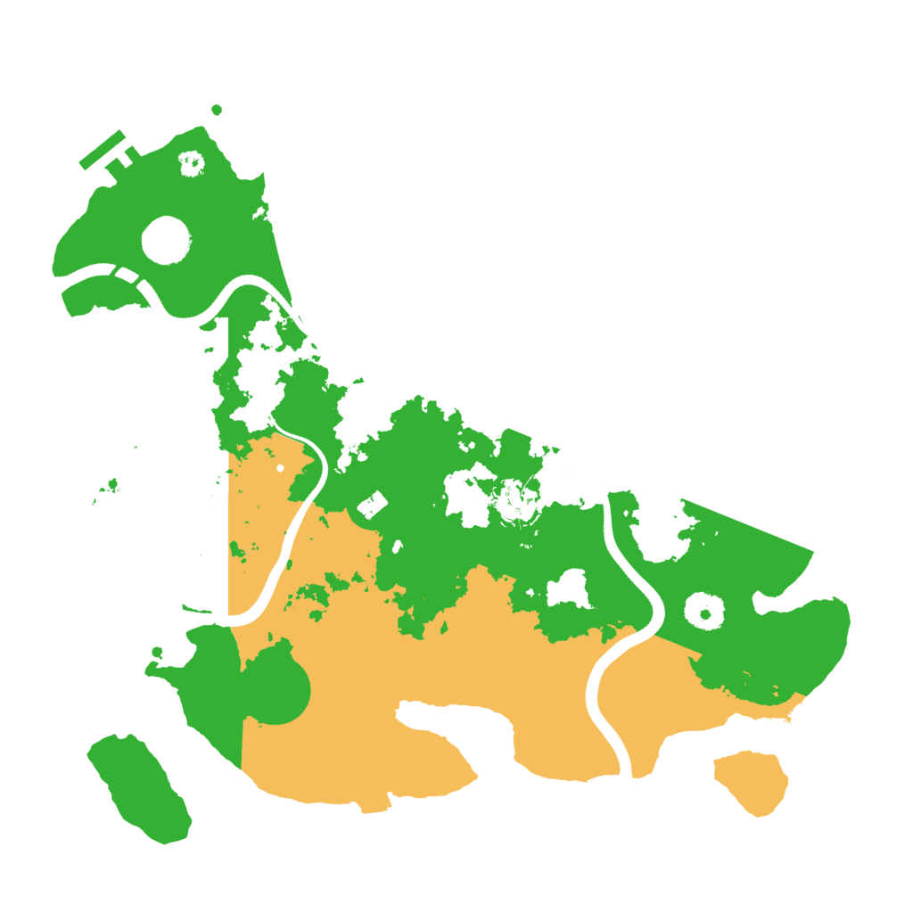 Biome Rust Map: Procedural Map, Size: 3500, Seed: 487926019
