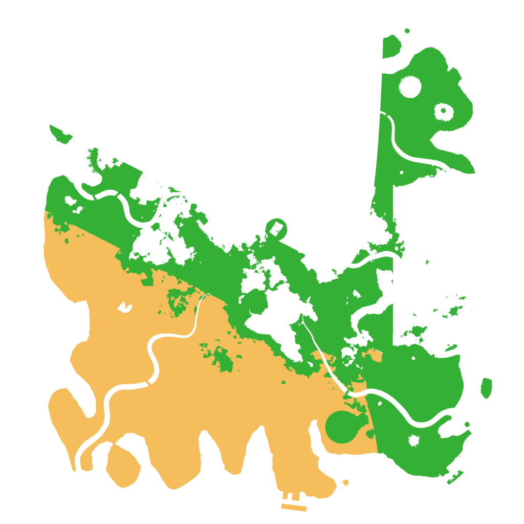 Biome Rust Map: Procedural Map, Size: 4200, Seed: 540369232