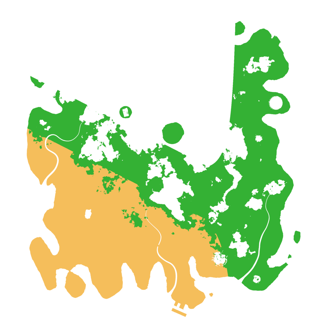 Biome Rust Map: Procedural Map, Size: 4200, Seed: 540369232