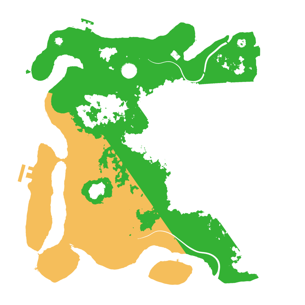 Biome Rust Map: Procedural Map, Size: 3500, Seed: 1160496835