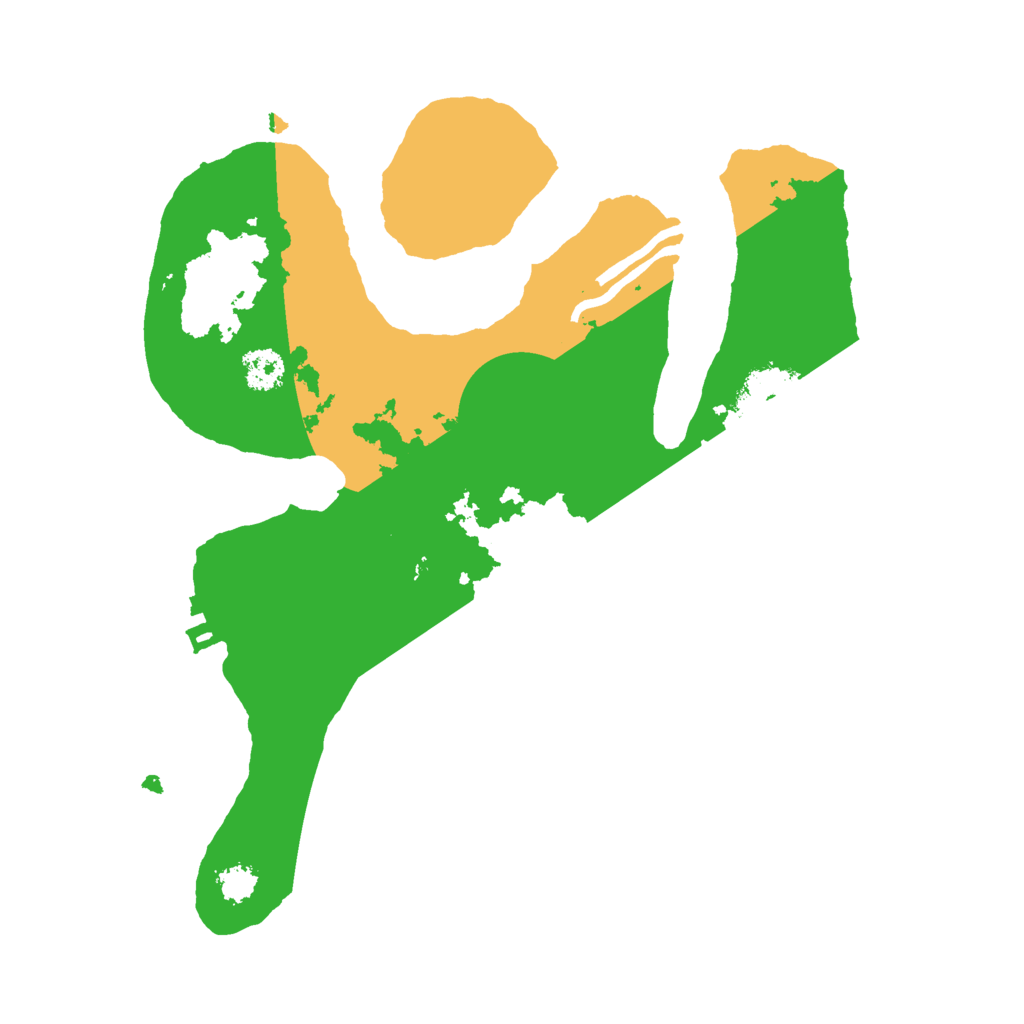 Biome Rust Map: Procedural Map, Size: 2500, Seed: 291060