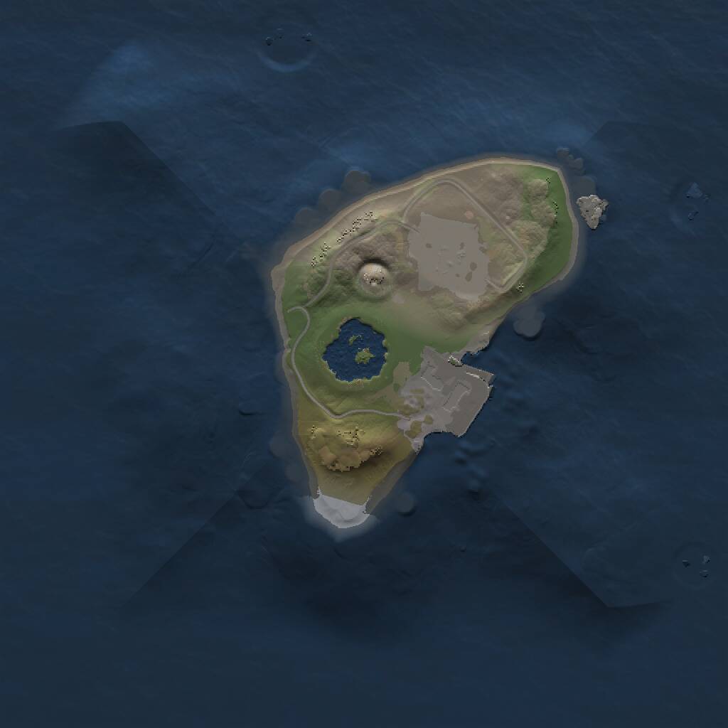 Rust Map: Procedural Map, Size: 1200, Seed: 228645259, 1 Monuments