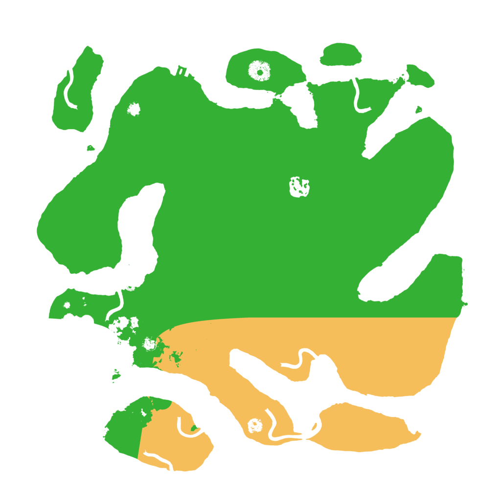 Biome Rust Map: Procedural Map, Size: 3500, Seed: 1305815982