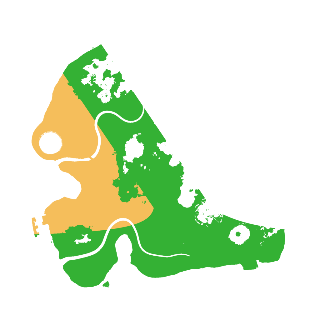 Biome Rust Map: Procedural Map, Size: 2500, Seed: 26103