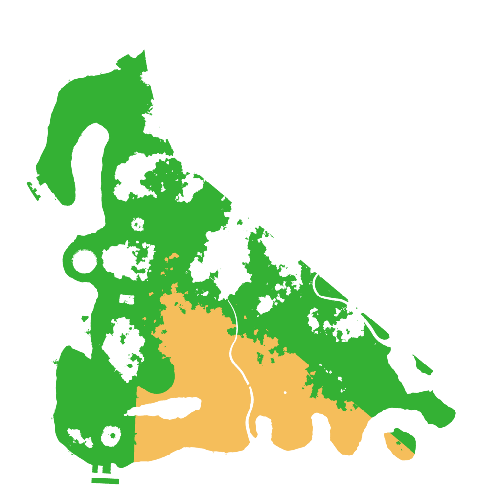 Biome Rust Map: Procedural Map, Size: 3700, Seed: 306578732