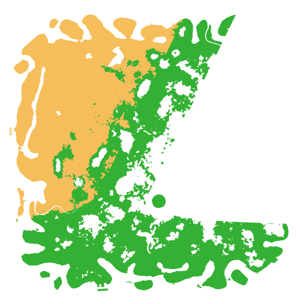 Biome Rust Map: Procedural Map, Size: 6000, Seed: 13815911