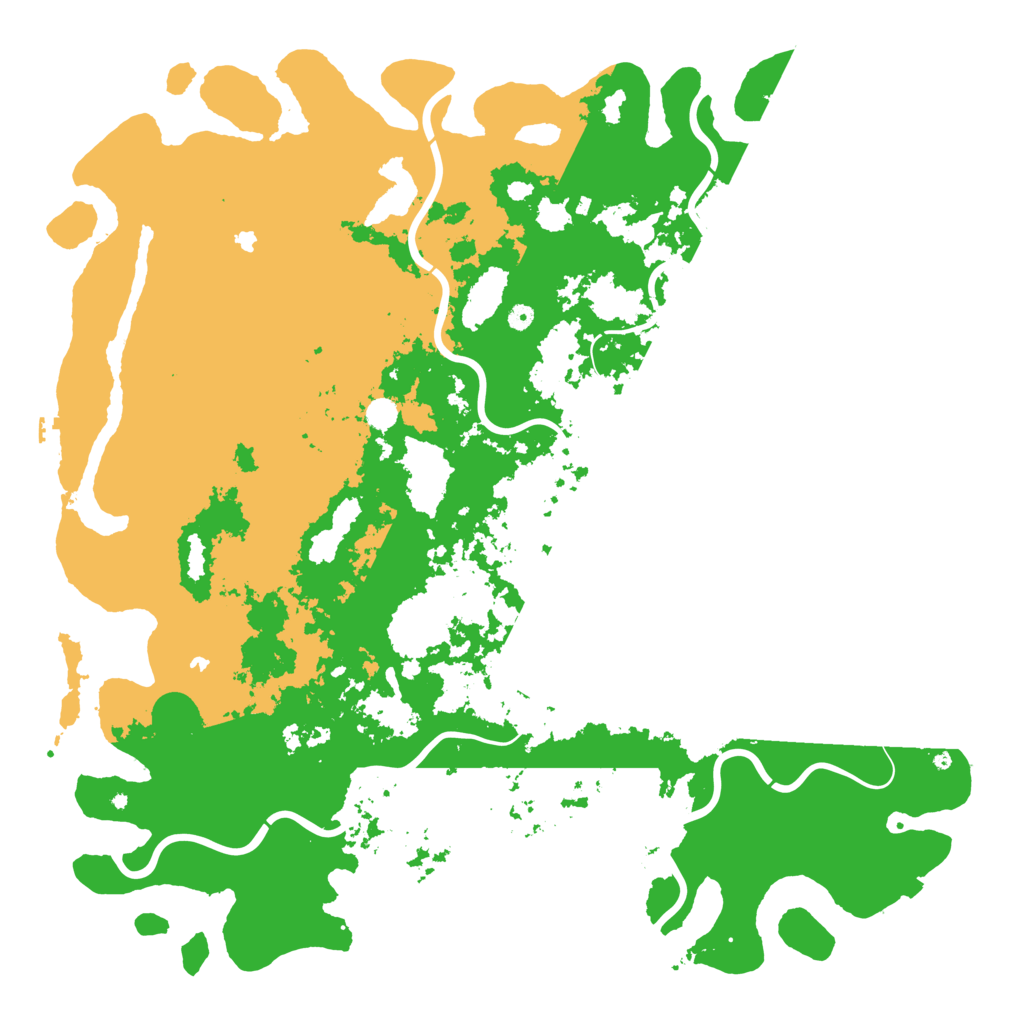 Biome Rust Map: Procedural Map, Size: 6000, Seed: 13815911