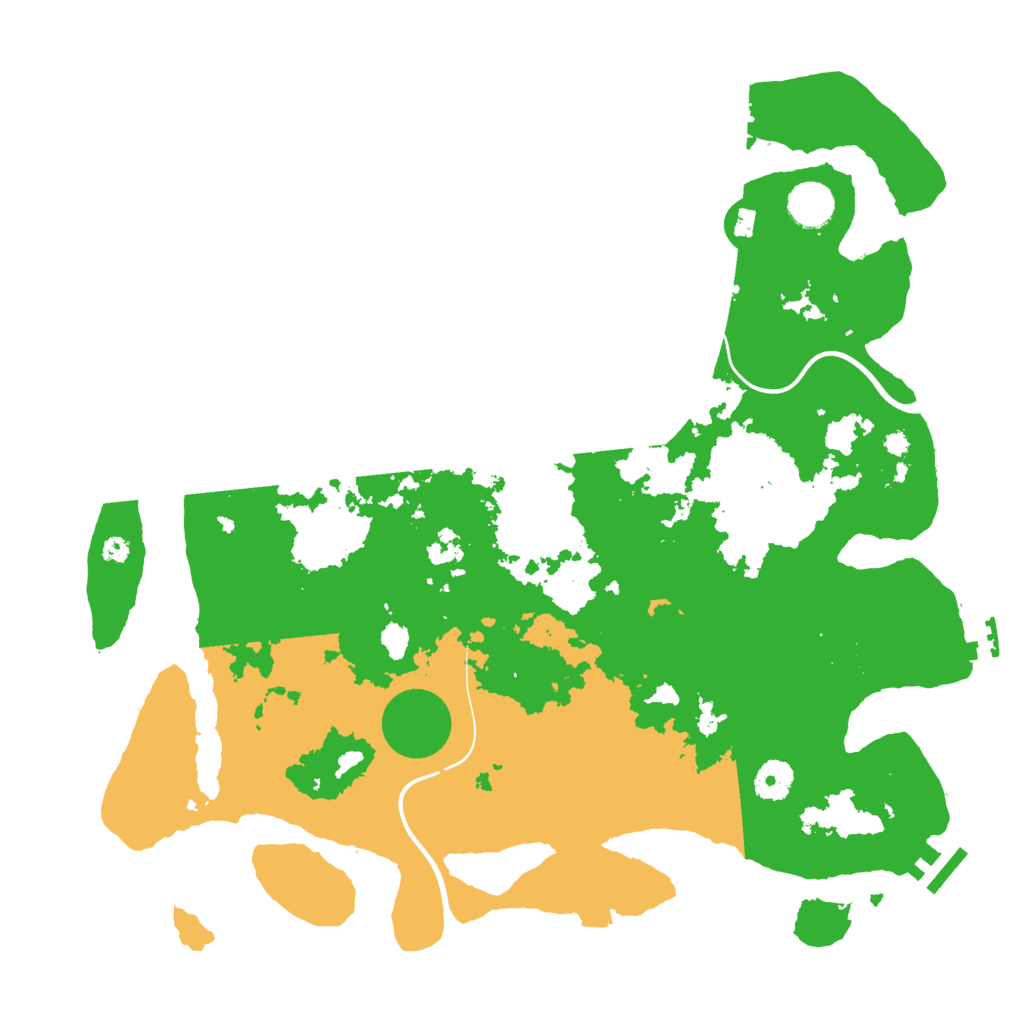 Biome Rust Map: Procedural Map, Size: 3900, Seed: 129768167