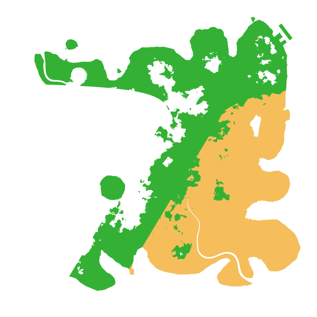 Biome Rust Map: Procedural Map, Size: 3500, Seed: 22547