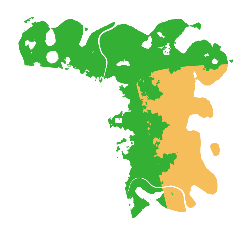 Biome Rust Map: Procedural Map, Size: 3500, Seed: 1627