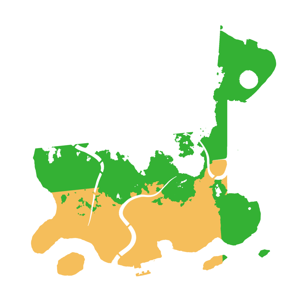 Biome Rust Map: Procedural Map, Size: 3100, Seed: 552687333