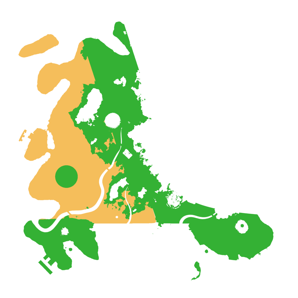 Biome Rust Map: Procedural Map, Size: 3500, Seed: 1325895213